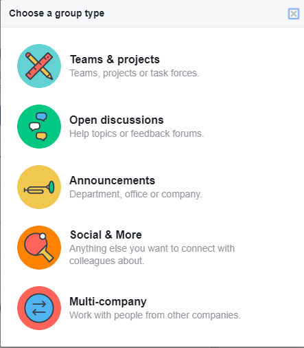 Facebook Workplace Groups