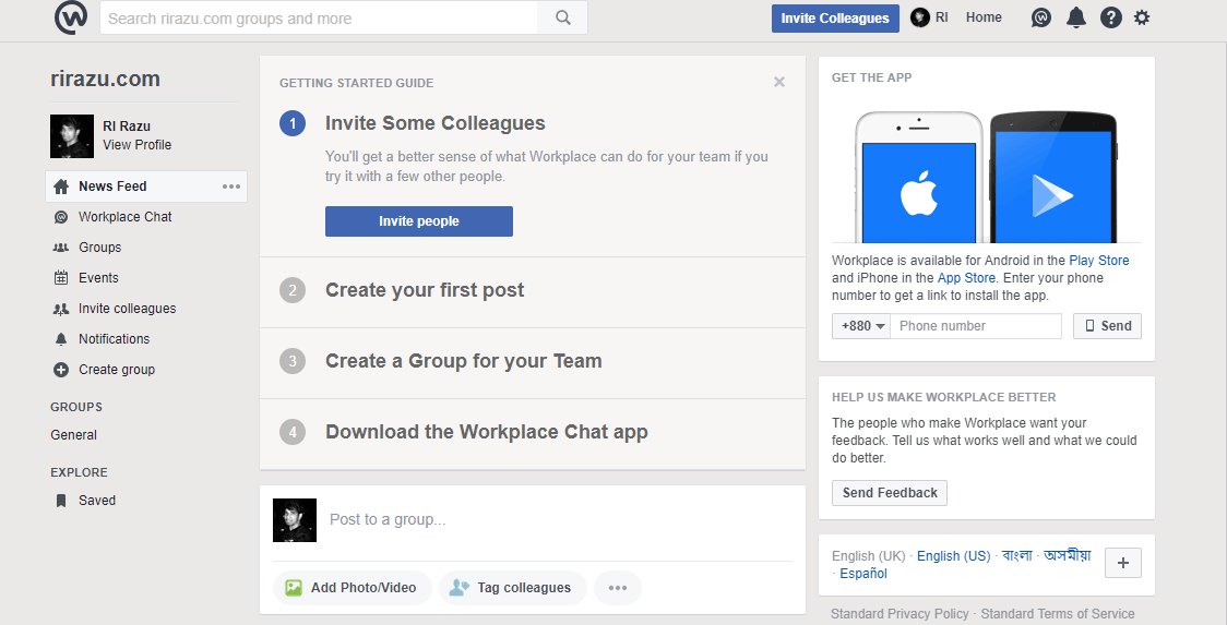 Facebook Workplace First Look